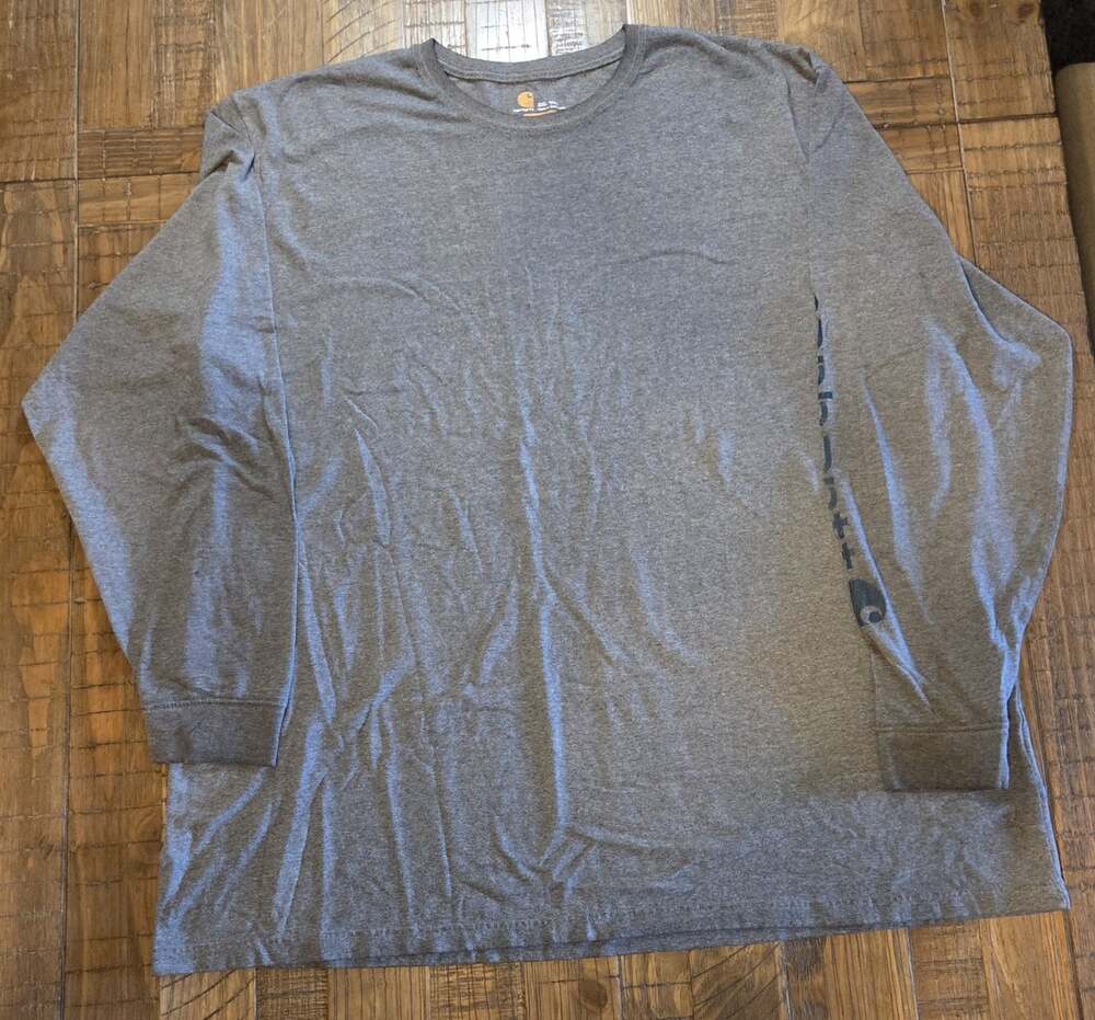 Carhartt Longsleeve Tshirt With Sleeves Logo Size 3XLT (Flaw) - Picture 1 of 9